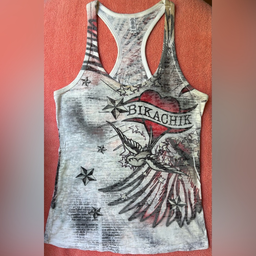 Bikachik t-back tank top.